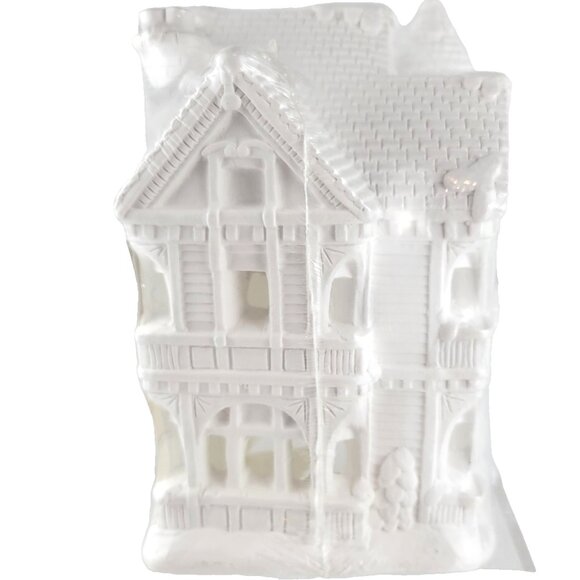 California Creations Tiffany House SE186 Ready to Paint Holiday Village 1990 NOS - Picture 3 of 4